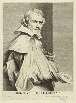 Lucas Vorsterman I Prints: Orazio Gentileschi, probably 1626/1641. Creator: Lucas Vorsterman
