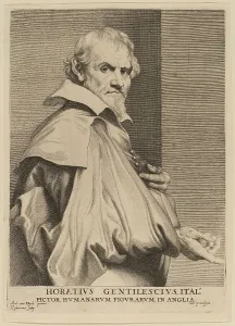 Lucas Vorsterman I Prints: Orazio Gentileschi, probably 1626/1641. Creator: Lucas Vorsterman