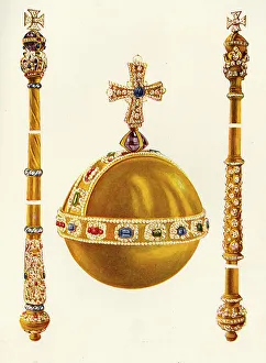 Diamonds Prints: The Orb and The Sceptres with the Crosses, 1911. Creator: Unknown