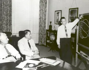 Engineers Prints: Orbital Trajectories Presentation, Huntsville, Alabama, USA, June 28, 1958