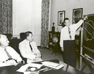 Boffins Gallery: Orbital Trajectories Presentation, Huntsville, Alabama, USA, June 28, 1958