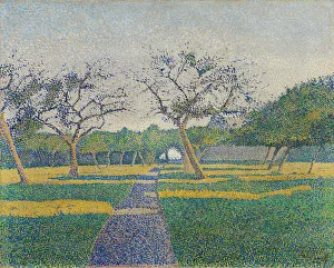 Antell Collections Prints: Orchard at La Louvière, 1890. Creator: Alfred William Finch
