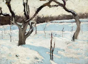 Jozef Prints: Orchard in Winter, 1900. Creator: Jozef Czajkowski