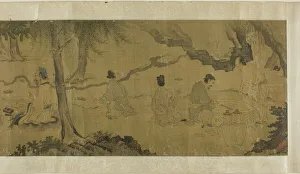 Handscroll Prints: The Orchid Pavilion Gathering, Qing dynasty (1644-1911), 19th century. Creator: Unknown
