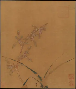 Orchids Prints: Orchids, second quarter of the 13th century. Creator: Ma Lin