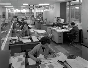 Admin Prints: Order and dispatch office, Stanley Tools, Sheffield, South Yorkshire, 1967. Artist