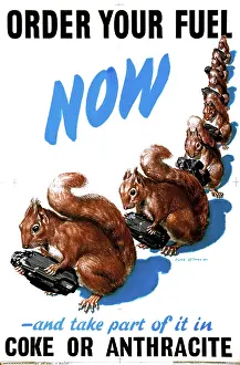 Conservation Prints: Order your fuel now - WWII poster, between 1939 & 1946