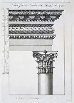 Order of the Portico to the Vestibulum in the Peristylium, pub. 1764. Creator: Robert Adam