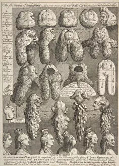 Composite Gallery: The Five Orders of Periwigs, November 1761. November 1761. Creator: William Hogarth