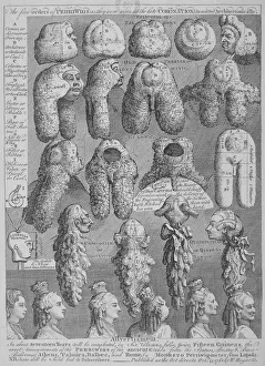 William Hogarth Hogarth Prints: The five orders of perriwigs 1761. Artist: William Hogarth