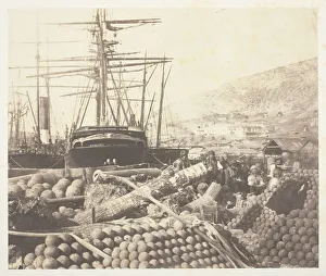Crimea Ukraine Gallery: The Ordnance Wharf, Balaklava, 1855. Creator: Roger Fenton