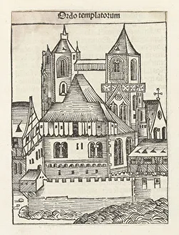 Hospitalier Prints: Ordo templatorum from Liber Chronicarum, 1493. Creator: Wolgemut, Michael (1434-1519)