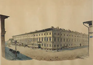 Lermontov Prints: The ordonance house at Sadovaya Street in Petersburg