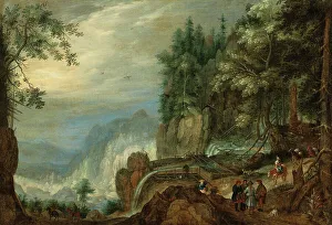 Miners Prints: An ore-washing plant in the mountains