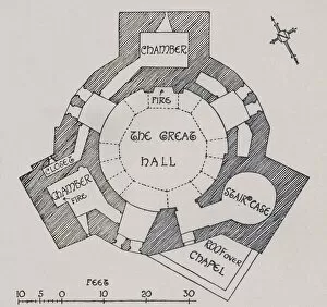 Charles Henry Bourne Quennell Collection: Orford Castle, Suffolk. (From Mr. Cautleys plan), (1931)