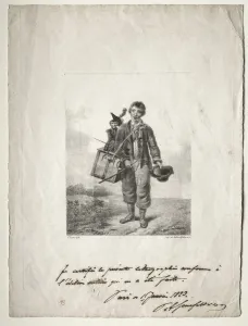 1771 1834 Prints: Organ-Grinder Boy. Creator: Alois Senefelder (German, 1771-1834)