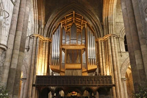 Augustinian Collection: Organ, Hexham Abbey, Northumberland, 2010. Creator: Peter Thompson
