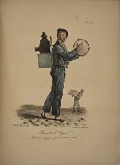 Merchants Prints: Organ player. From the Series Cris de Paris (The Cries of Paris)