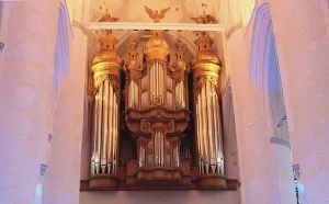 The Organ in the St. Catherines Church in Hamburg