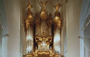 The Organ in the St. Catherines Church in Hamburg