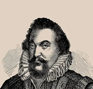 Organist and composer Samuel Scheidt (1587-1654). Creator: Anonymous
