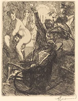 Candlelight Prints: The Orgy (L orgie), 1900. Creator: Paul Albert Besnard