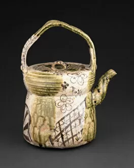 Cream Collection: Oribe-Type Ewer, early 17th century. Creator: Unknown