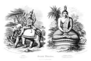 Gautama Siddhartha Prints: Oriental Divinities. Artist: A Thom