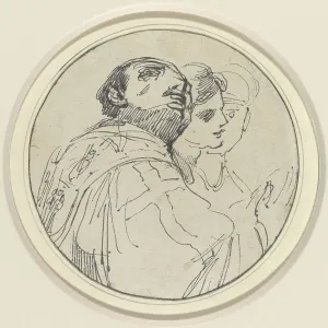 Three Oriental Heads, 1770/1775. Creator: John Hamilton Mortimer