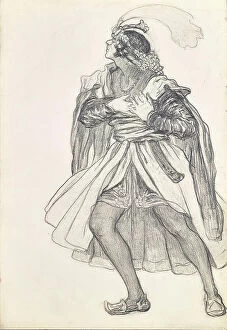 Blade Collection: Oriental prince in adoration pose, c1900. Creator: Franz Bauer