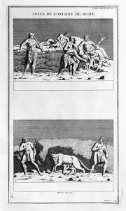 The origin of Rome, 1757. Artist: Bernard de Montfaucon