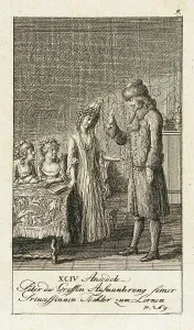 Almanac Prints: Original Anecdotes of Peter the Great, 1789. Creator: Daniel Nikolaus Chodowiecki