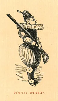 The Comic History Of England Gallery: Original Beefeater, 1897. Creator: John Leech