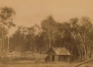 Original Dwellings of the Settlers on Sakhalin Island in the Tymovskoye District, 1880-1899. Creator: Innokenty Ignatievich Pavlovsky