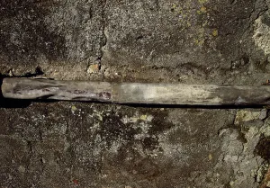 An original Roman lead pipe, Pompeii, Italy, 1st century AD. Creator: Unknown