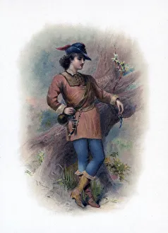 As You Like It Prints: Orlando, 1891. Artist: H Saunders