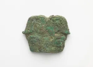 Ornament, with a bar across the back for attachment, Western Zhou dynasty, ca Ornament, with a bar across the back for attachment, Western Zhou dynasty, ca