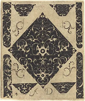 Diamond Shape Prints: Ornament. Creator: Master AD