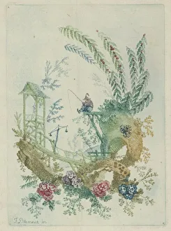 Jean Baptiste Pillement Prints: Ornament Design from Nouvelle Suite de Cahiers de Dessins Chinois, 1790s