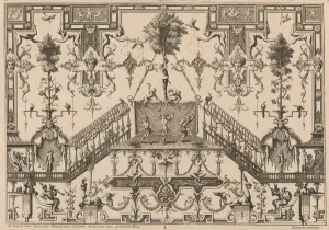 Berain Jean Prints: Ornament Designs Invented by J. Berain, 1711 or after. Creator: Jean Berain