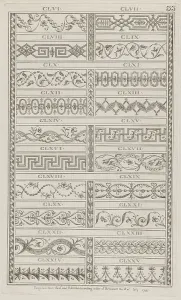 Wall Decoration Prints: Ornament Designs, nos. CLVI to CLXXV ('Designs for Various Ornaments)