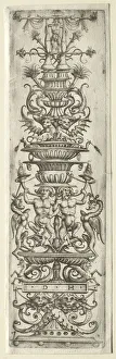 Ornament Fillet with Candelabre-Ornament. Creator: Daniel I Hopfer (German, c. 1470-1536)