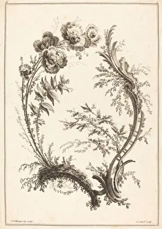 Jean Baptiste Pillement Prints: Ornament with Flowers. Creator: Jean Jacques Avril