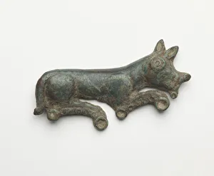 Ordos Prints: Ornament in form of an animal, Period of Division, 220-589. Creator: Unknown