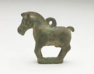 Republic Of China Gallery: Ornament in the form of a standing horse, Period of Division, 220-589. Creator: Unknown