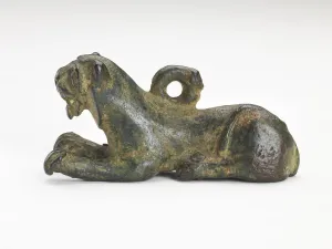 Ornament in the form of a tiger, Han dynasty, 206 BCE-220 CE. Creator: Unknown