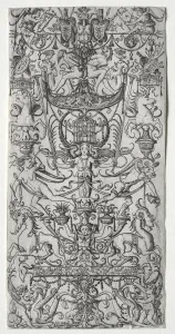 Ornament Panel with a Bird Cage, c. 1500-1512. Creator: Nicoletto da Modena (Italian)