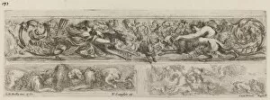 Hunting Dog Collection: Three Ornamental Bands, probably 1648. Creator: Stefano della Bella