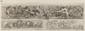 Three Ornamental Bands, probably 1648. Creator: Stefano della Bella Three Ornamental Bands, probably 1648. Creator: Stefano della Bella