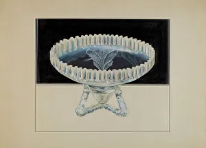 Glasswork Prints: Ornamental Compote, c. 1936. Creator: Ralph Atkinson